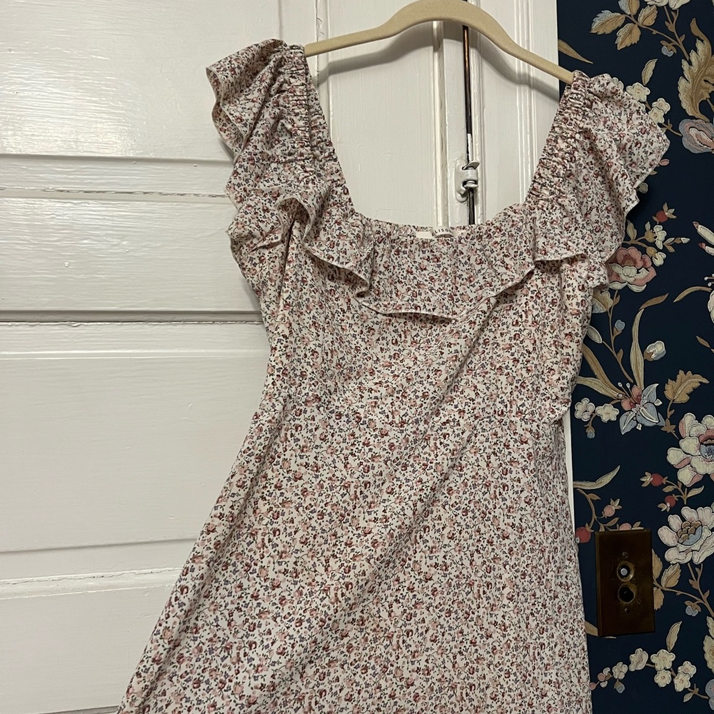 floral regency style maxi
